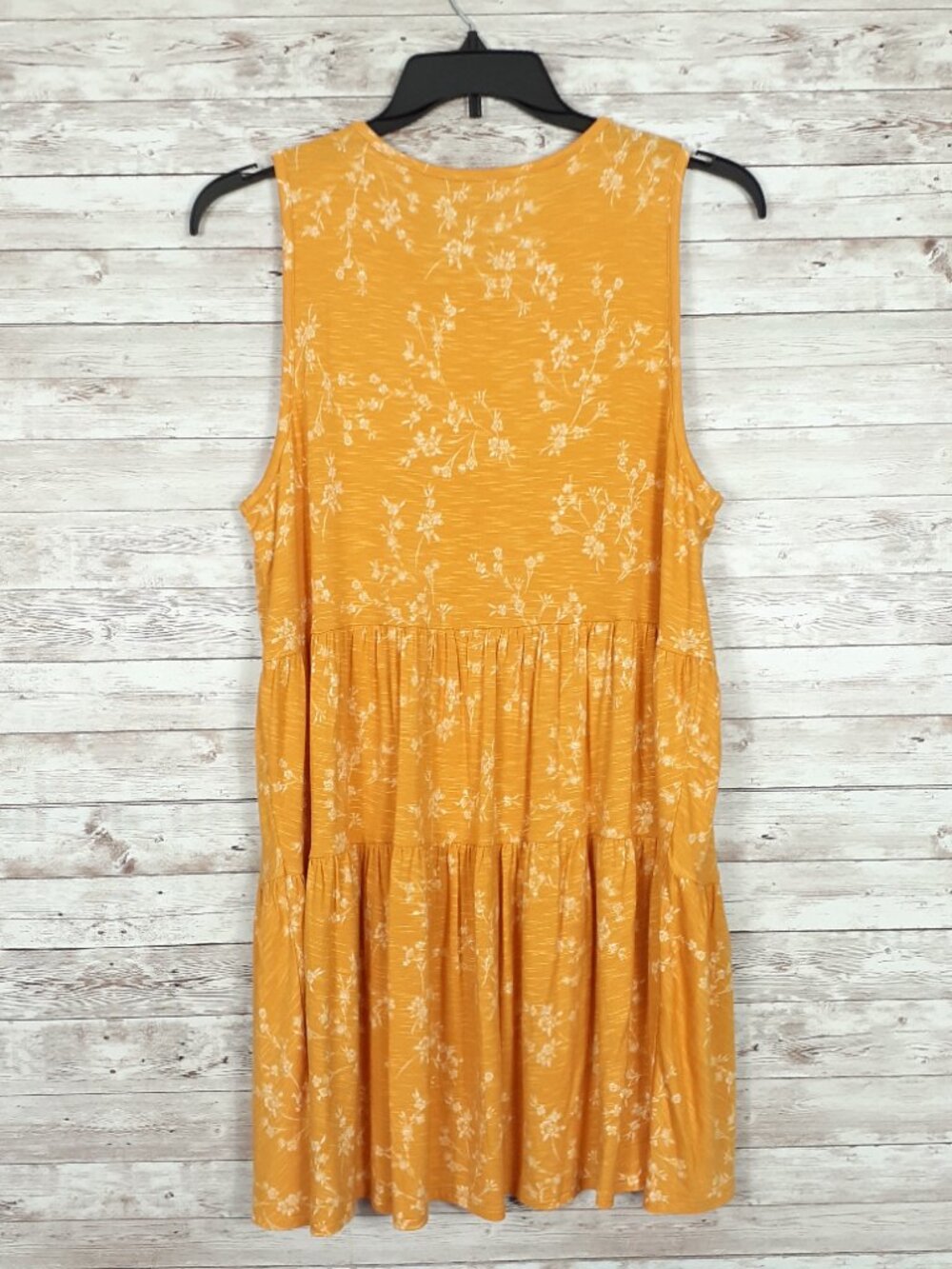 Torrid Super Soft Slub Jersey Tunic Dress 2X Sleeveless Tiered Floral 848A - Picture 2 of 5